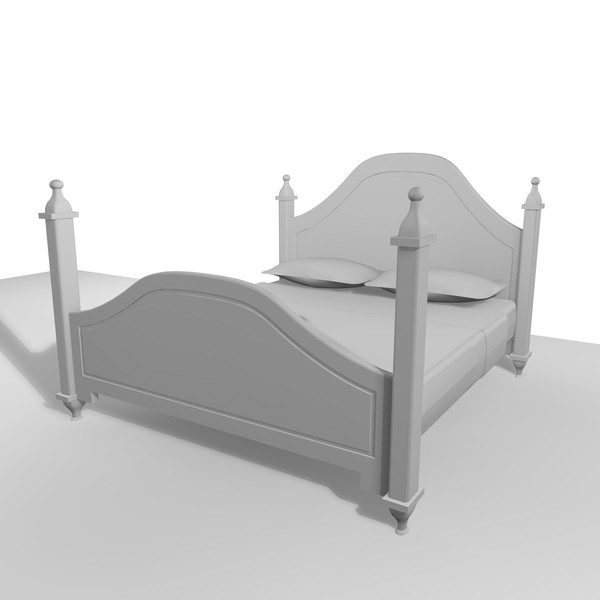 3ds bed interior - DOUBLE BED 12 by Carrara1